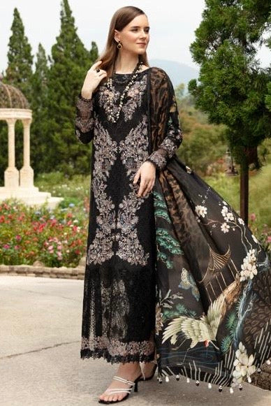 < Ramsha > MAGICAL FOREST | 3PC LAWN EMBROIDERED STITCHED SUIT [ #C9 ] SIZE M